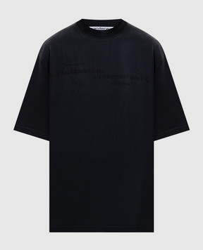 Alexander Wang Черная футболка с принтом логотипа UCC3261926w