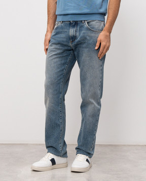 Dolce&Gabbana Блакитні джинси з патчем логотипа GP02XDG8OV8