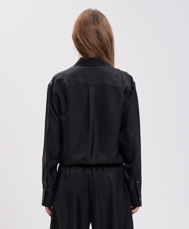 Alexander Wang Черная блуза из шелка 1WC4261393 изображение 4