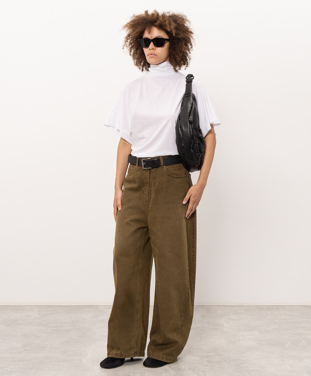 Juun.j Біла футболка з коміром JW6842W101 зображення 2