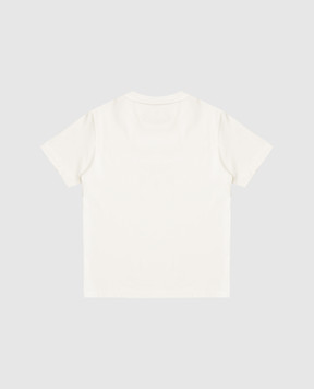 Brunello Cucinelli Дитяча біла футболка з принтом B0B13T189C