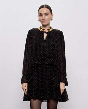 Twinset Чорна сукня в горох 252TS2281
