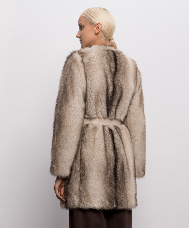 Twinset Бежевое пальто с градиентом 262TP2241 изображение 4