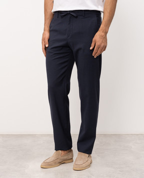 Canali Сині штани з вовни AR03652V91659