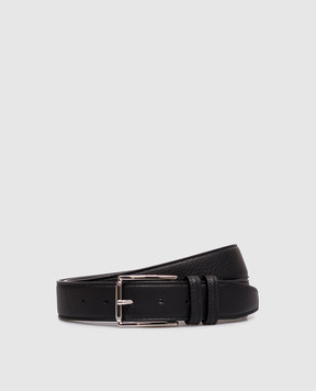 Kiton Чорний шкіряний ремінь USCA006N00126