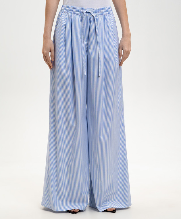 Dolce&Gabbana Голубые брюки в полоску FTDLFTFR536 изображение 3