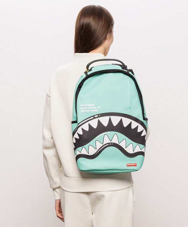 Sprayground Дитячий зелений рюкзак SHARK CENTRAL BUBBLE SHAR 910B8726NSZ зображення 2