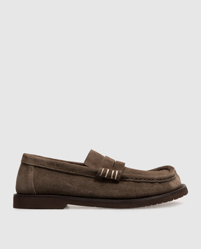 JW Anderson Коричневі замшеві лофери MO0004LA0415