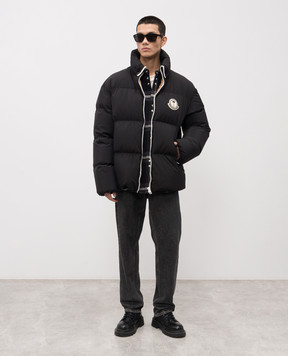 Palm Angels s Черный пуховик Rodmar в сотрудничестве с Moncler PMEA271T24FAB001