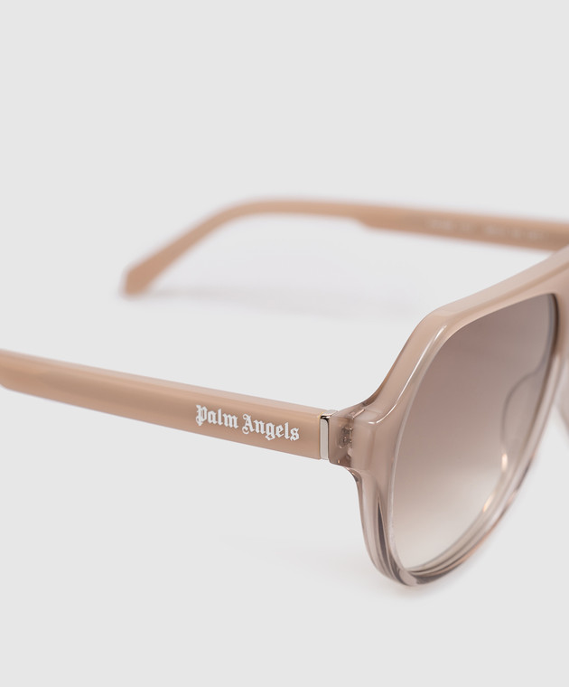 Palm Angels Бежевые очки Kelso PA1026171759 изображение 4