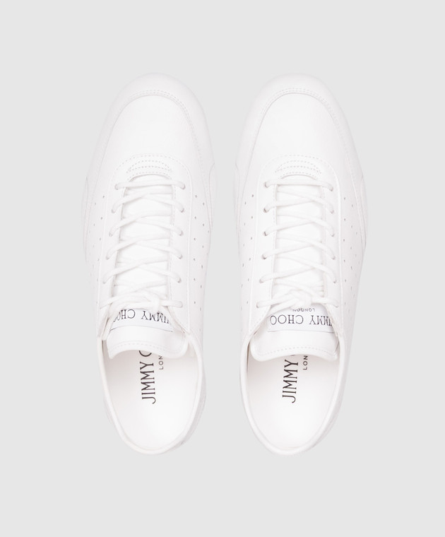 Jimmy Choo Білі шкіряні кросівки Sunny F SUNNYFQEI зображення 4