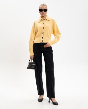 PROENZA SCHOULER Желтый кардиган из кашемира Rocio R2617313KK025