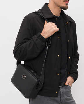 Stefano Ricci Черная кожаная сумка с логотипом логотип ND263GTUMR