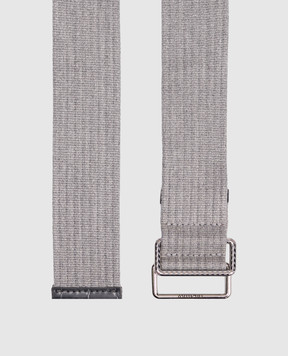 The Attico Серый ремень с логотипом 260WKE00030RIB005AA