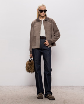 JW Anderson Коричневая замшевая куртка LJ0061LT0131