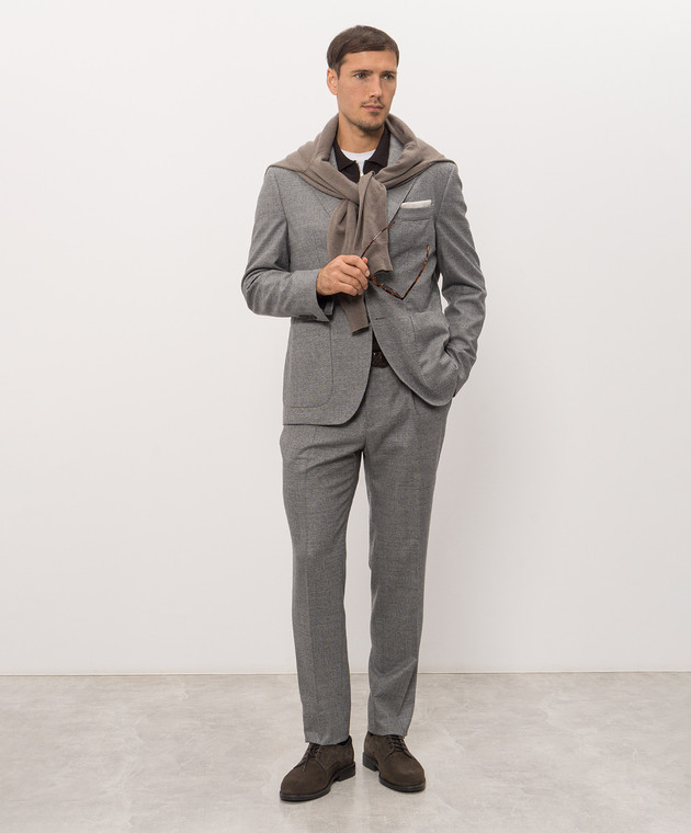 Cashmere&Whiskey Коричневое поло из шерсти MU10151318465R изображение 2