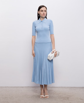 Simkhai Голубое поло Secily в рубчик 2262019K