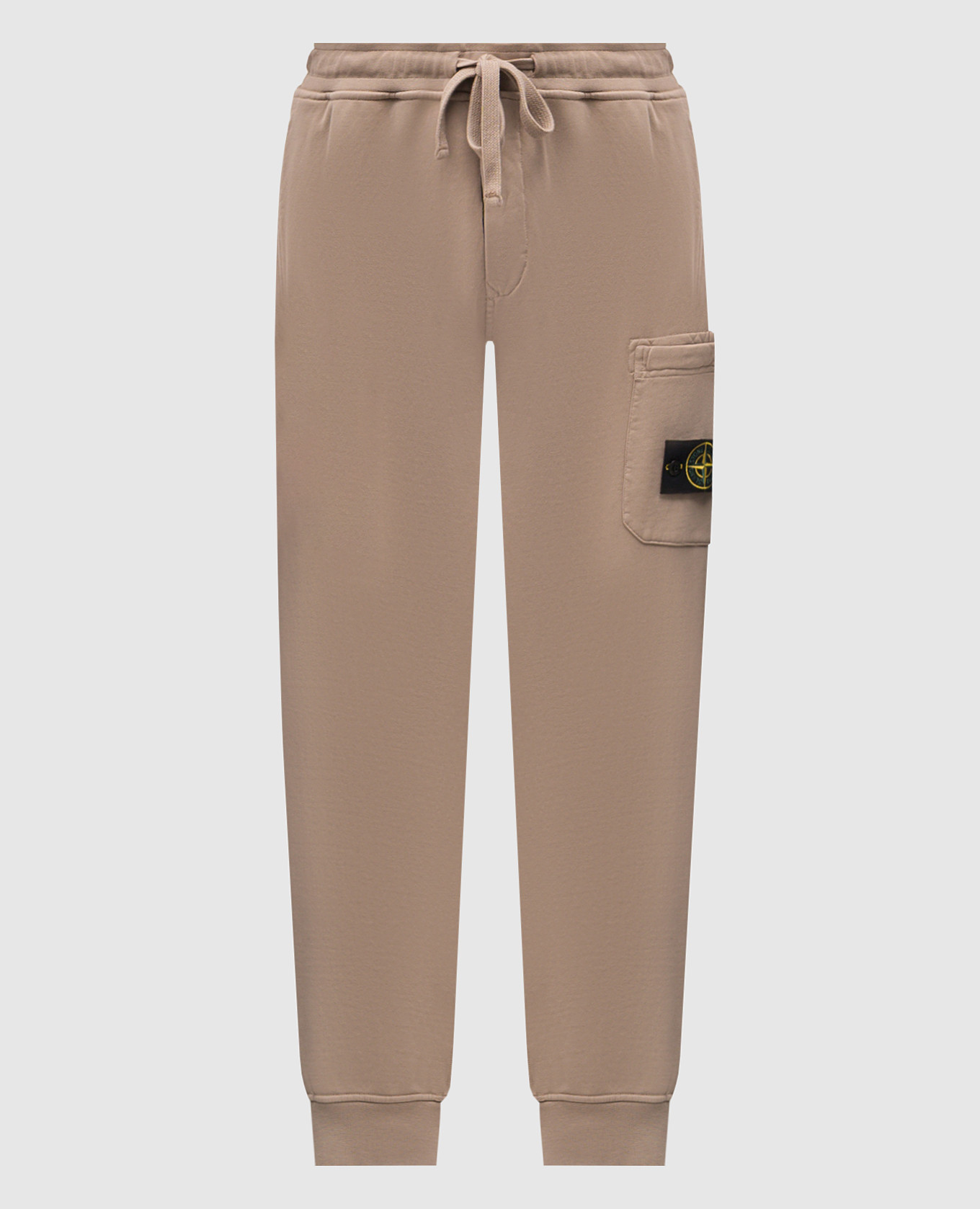 

Бежевые джоггеры с логотиом, Бежевый, Брюки джоггеры