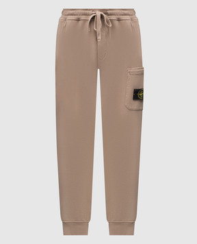 Stone Island Бежеві джогери з логотиом L1S156200010S0051