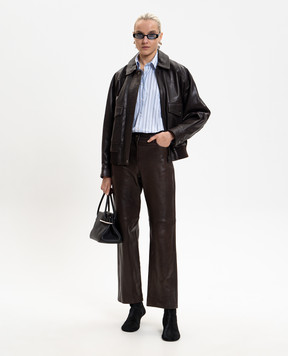 Max Mara Weekend Блакитна сорочка WKDAMOUR в смужку WKDAMOUR