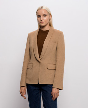 Tom Ford Коричневый жакет из шерсти верблюда GI3119FAX1805