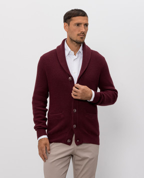 Brunello Cucinelli Бордовий кардиган MNI709706