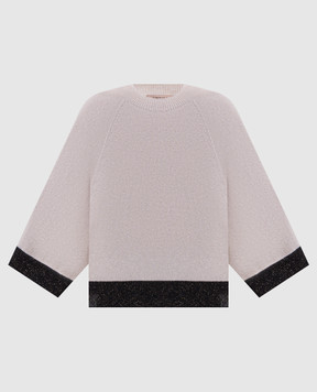 Twinset Джемпер цвета айвори из шерсти и кашемира 262TP3511