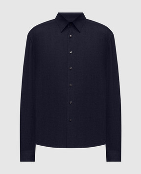 Cashmere&Whiskey Синяя рубашка в тканый узор 11252091148