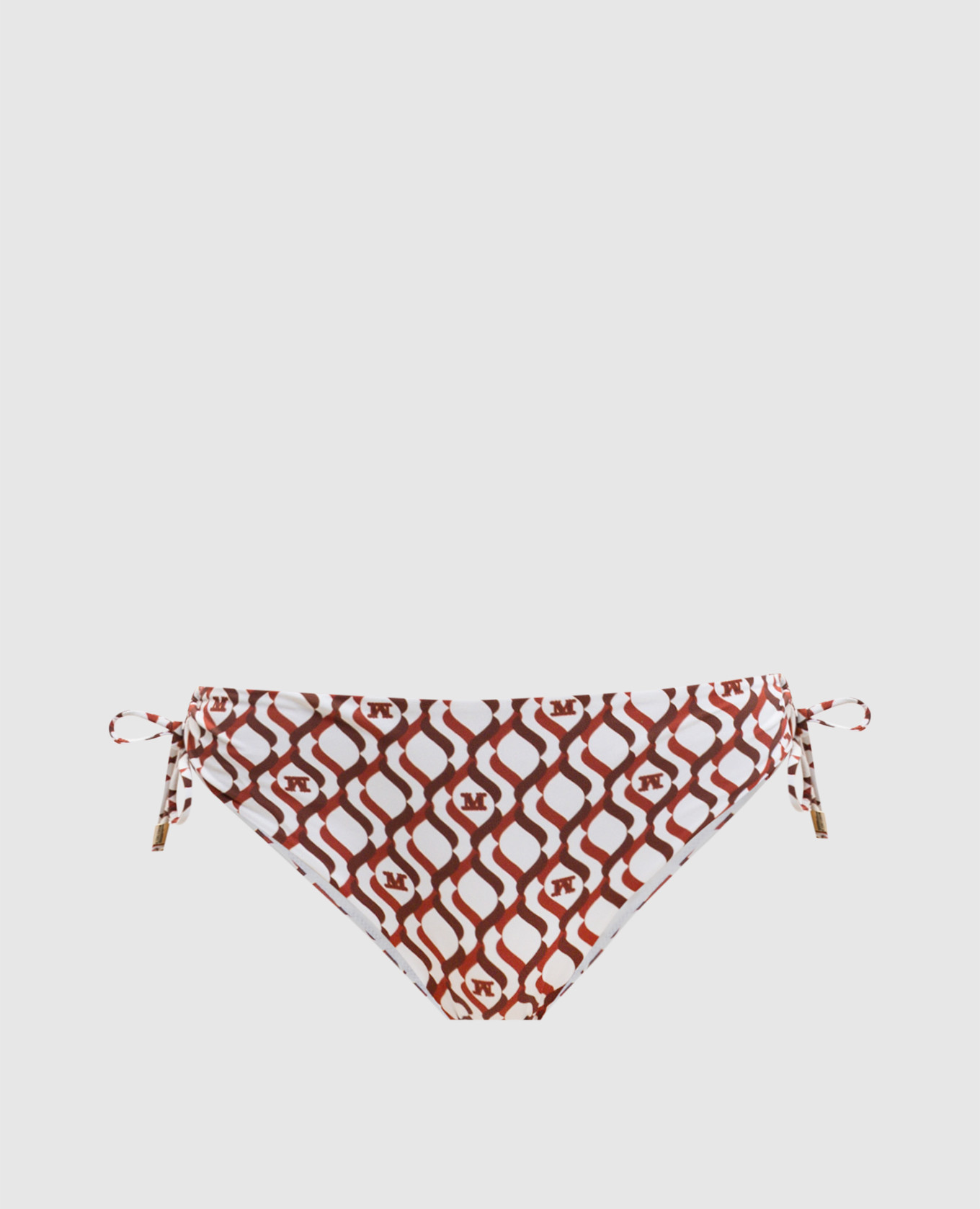 Белые трусики от купальника SIBILLA в брендовый принт