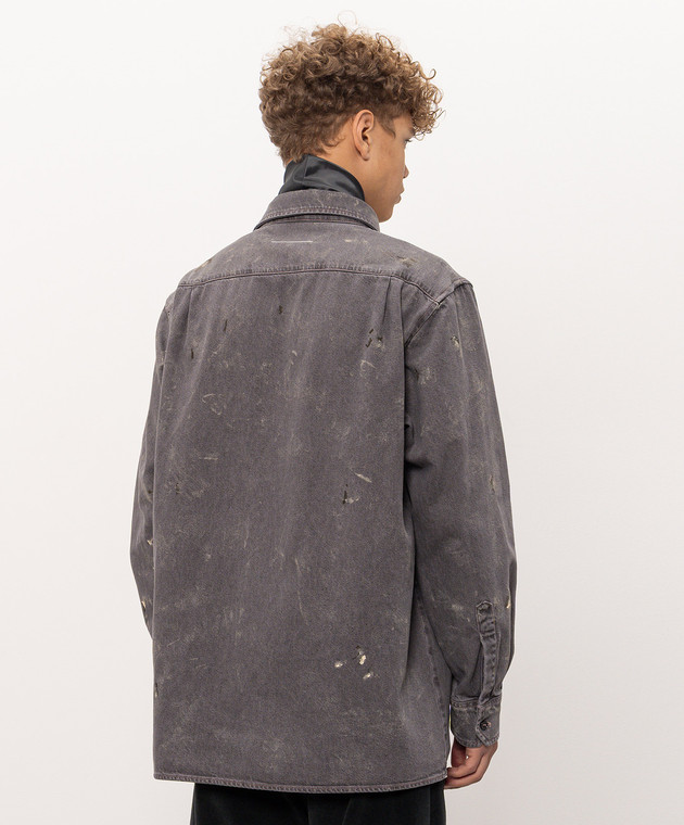 Maison Margiela MM6 Серая рубашка SH2DT0055M30064 изображение 4