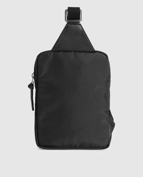 Dolce&Gabbana Дитяча чорна сумка з монограмою DG EM0142AU927