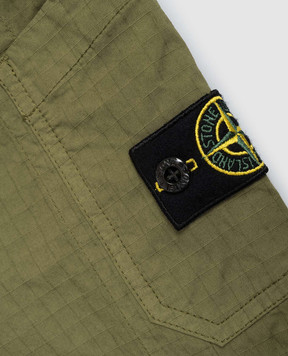 Stone Island Детские карго цвета хаки с патчем логотипа L1S163100002S00631012