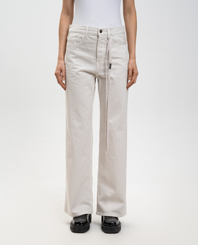 Ann Demeulemeester Джинсы клеш Zana цвета айвори B0014028FA038