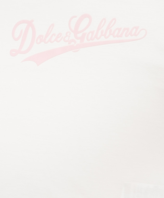 Dolce&Gabbana Дитяча біла футболка L5JTNKG7PWL26 зображення 3