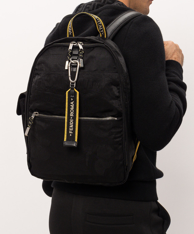 Fendi Чорний рюкзак Climb 7VZ096B12T зображення 2