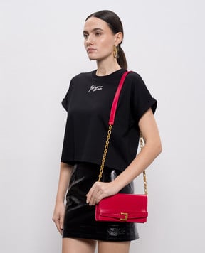 Balmain Розовый кожаный клатч Shuffle GN1ON259LMTE