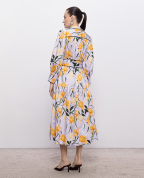 Christy Lynn Фіолетова сукня Layla в квітковий принт CLD149F80