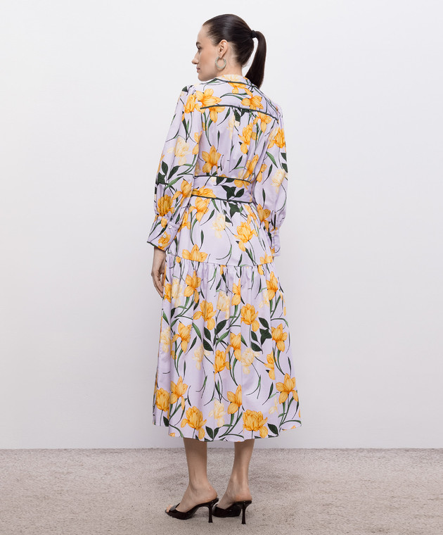 Christy Lynn Фіолетова сукня Layla в квітковий принт CLD149F80 зображення 3