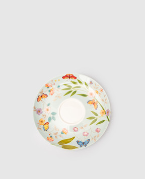 Geminiano Cozzi 1765 Блакитне порцелянове блюдце для чашки для чаю Incanto di Primavera LGCFL089065