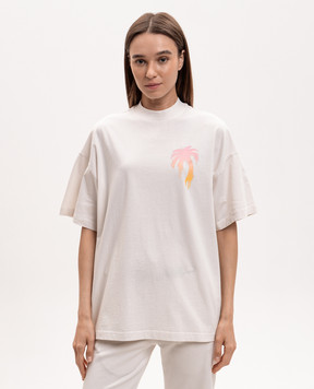 Palm Angels Белая футболка I Love PA PWAA07BS26JER004