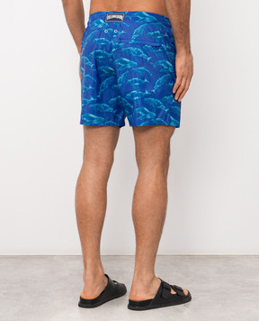 Vilebrequin Синие шорты для плавания Sparkling Whales MAHEJ308