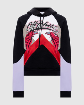 Off-White Чорне худі Double Eagle 29E00291T