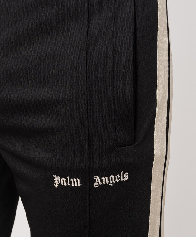 Palm Angels Чорні спортивні штани кольору айворі PMCJ020S26FAB001 зображення 5