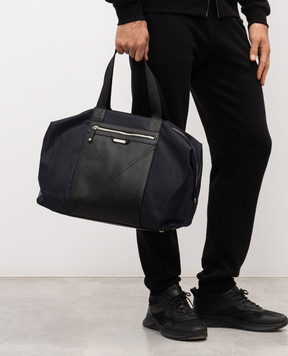 Iceberg Синя комбінована дорожня сумка з логотипом 72036978