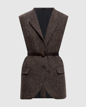 Brunello Cucinelli Жилет с шерстью в узор MG5667253