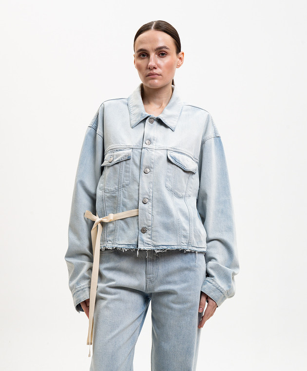 Maison Margiela MM6 Голубая джинсовая куртка S52AM0340M30056 изображение 3