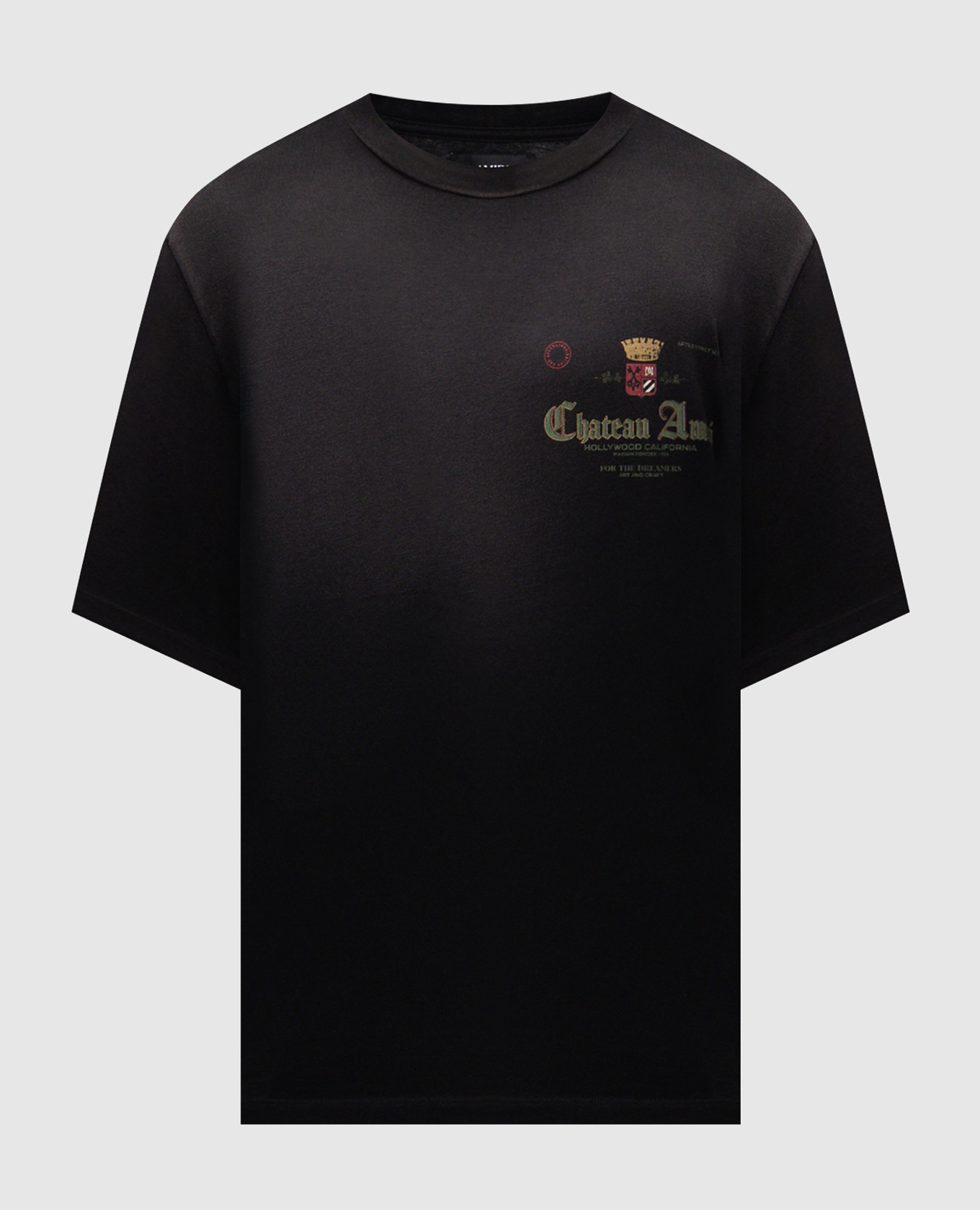

Черная футболка Chateau Crown с винтажным эффектом, Черный, Футболки