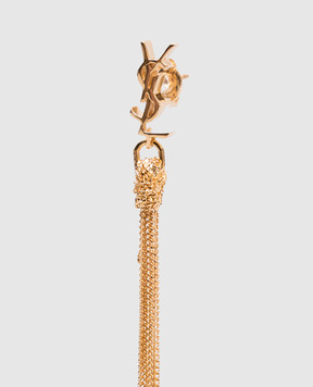 Saint Laurent Золотые серьги с цепочками 803195Y1500