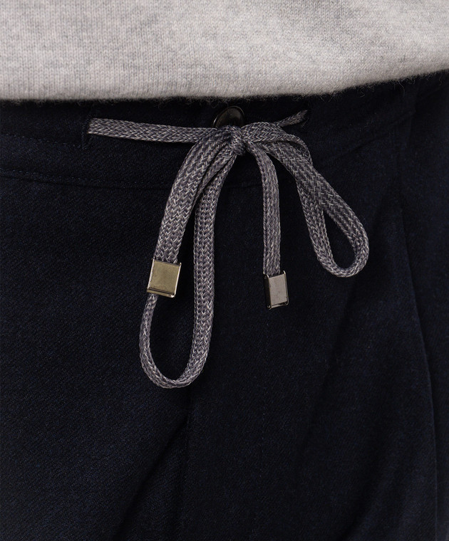 Cashmere&Whiskey Синие брюки из шерсти и кашемира 02556R0775 изображение 5