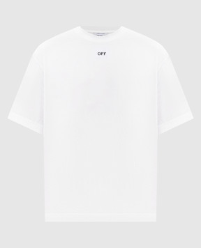 Off-White Біла футболка з емблемою 3D Spray Arrow 44MAA120S26J00I